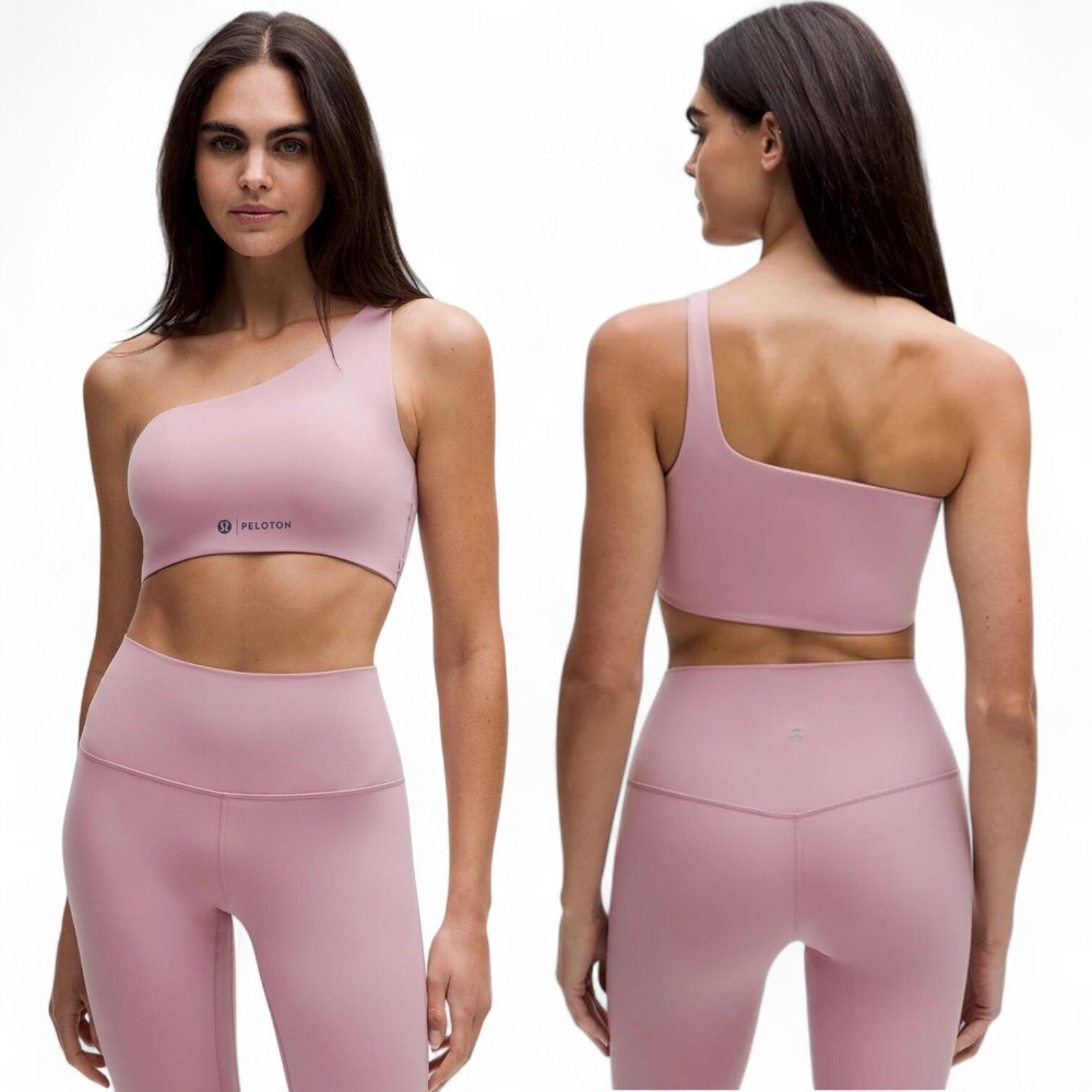 Lululemon x Peloton Bend This One Shoulder Bra L/XL Light Support A to C Cup NEW